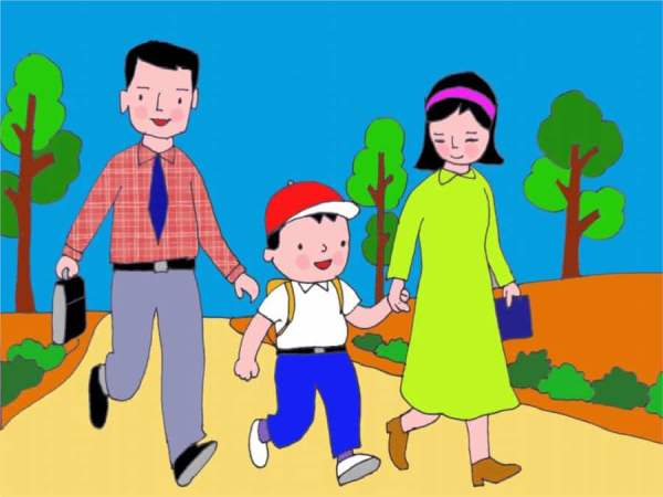 Thấy bố đi học ở một ngôi trường xa lạ